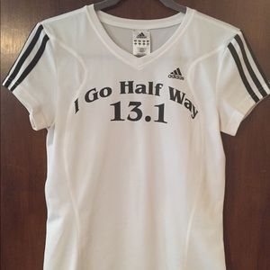 Adidas half marathon running shirt.